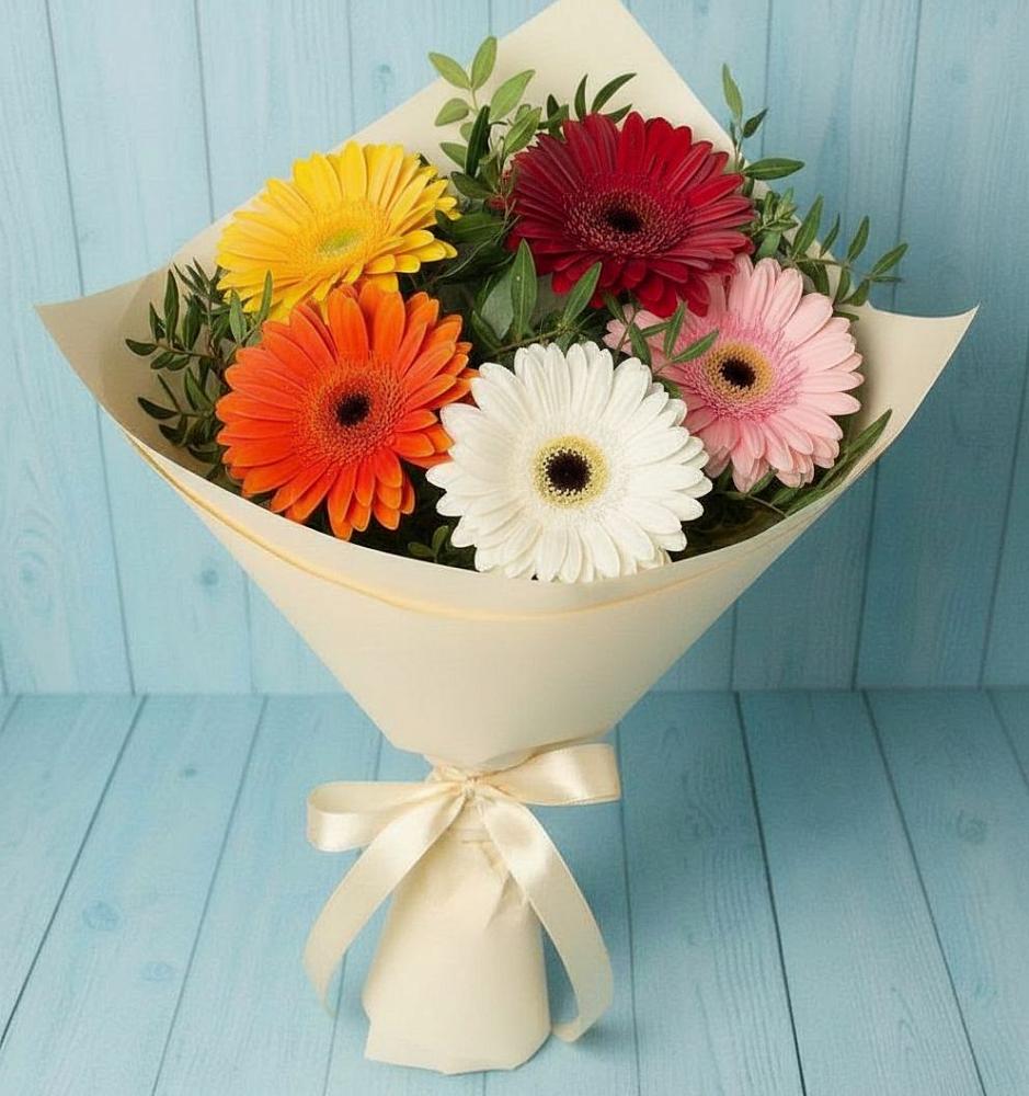 Букет цветов из: Герберы в Волжском Самарской области