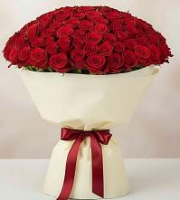 Букет 101 Красная роза Милано в Волжском Самарской области