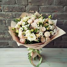 Букет цветов из:  Альстромерии, Розы и Хризантемы #REPLACE_PRED# Волжском Самарской области