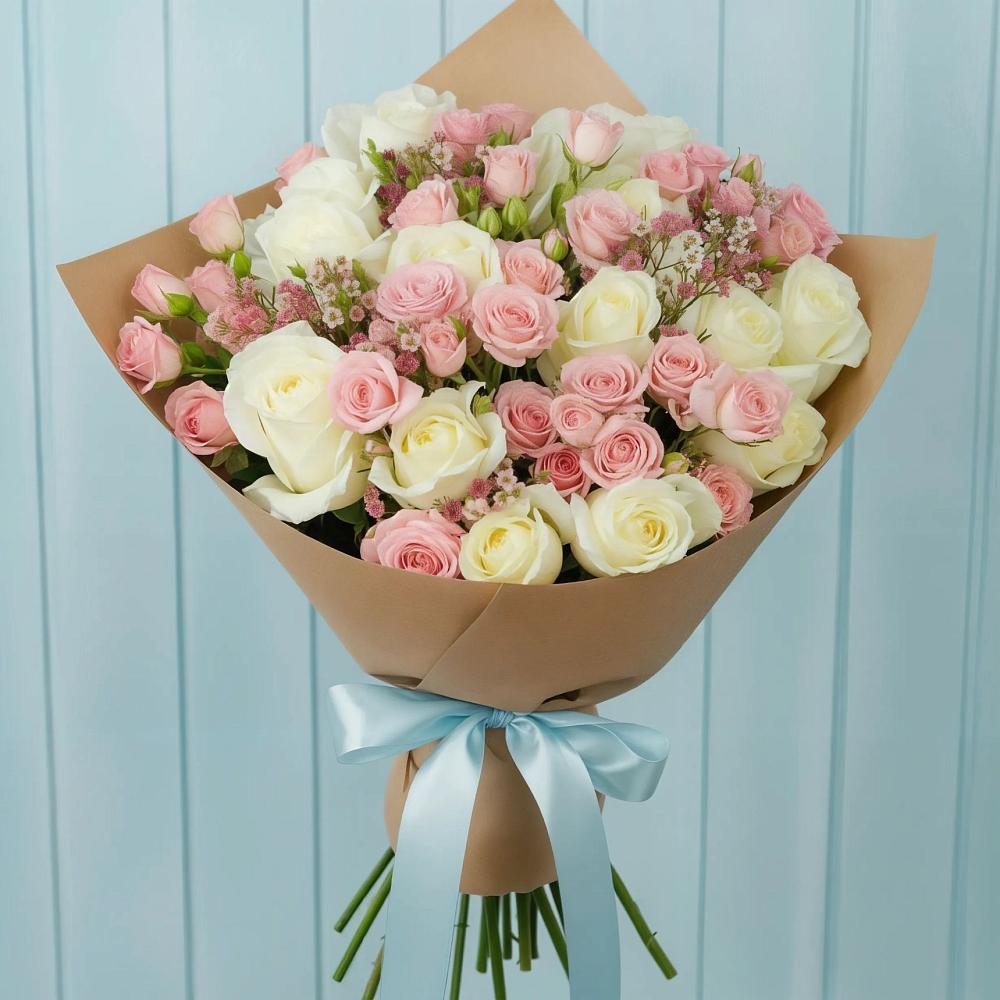 Букет цветов из: Розы в Волжском Самарской области