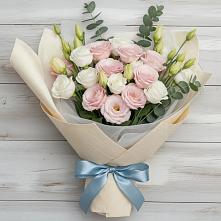 Букет цветов из:  Лизиантусы в Волжском Самарской области