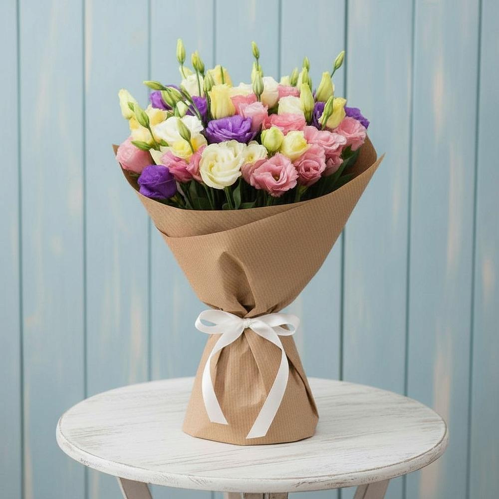 Букет цветов из: Лизиантусы в Волжском Самарской области