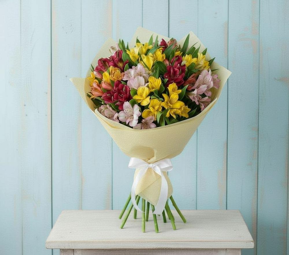 Букет цветов из: Альстромерии в Волжском Самарской области