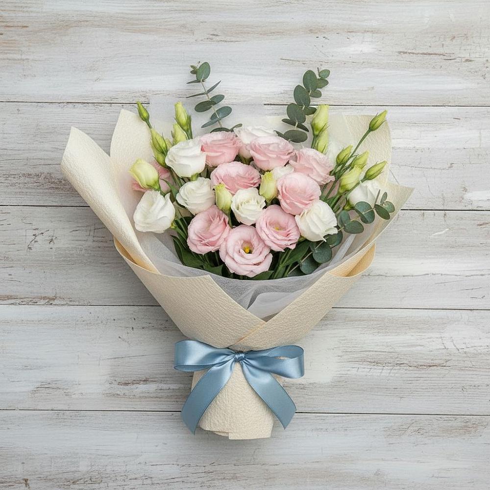 Букет цветов из: Лизиантусы в Волжском Самарской области